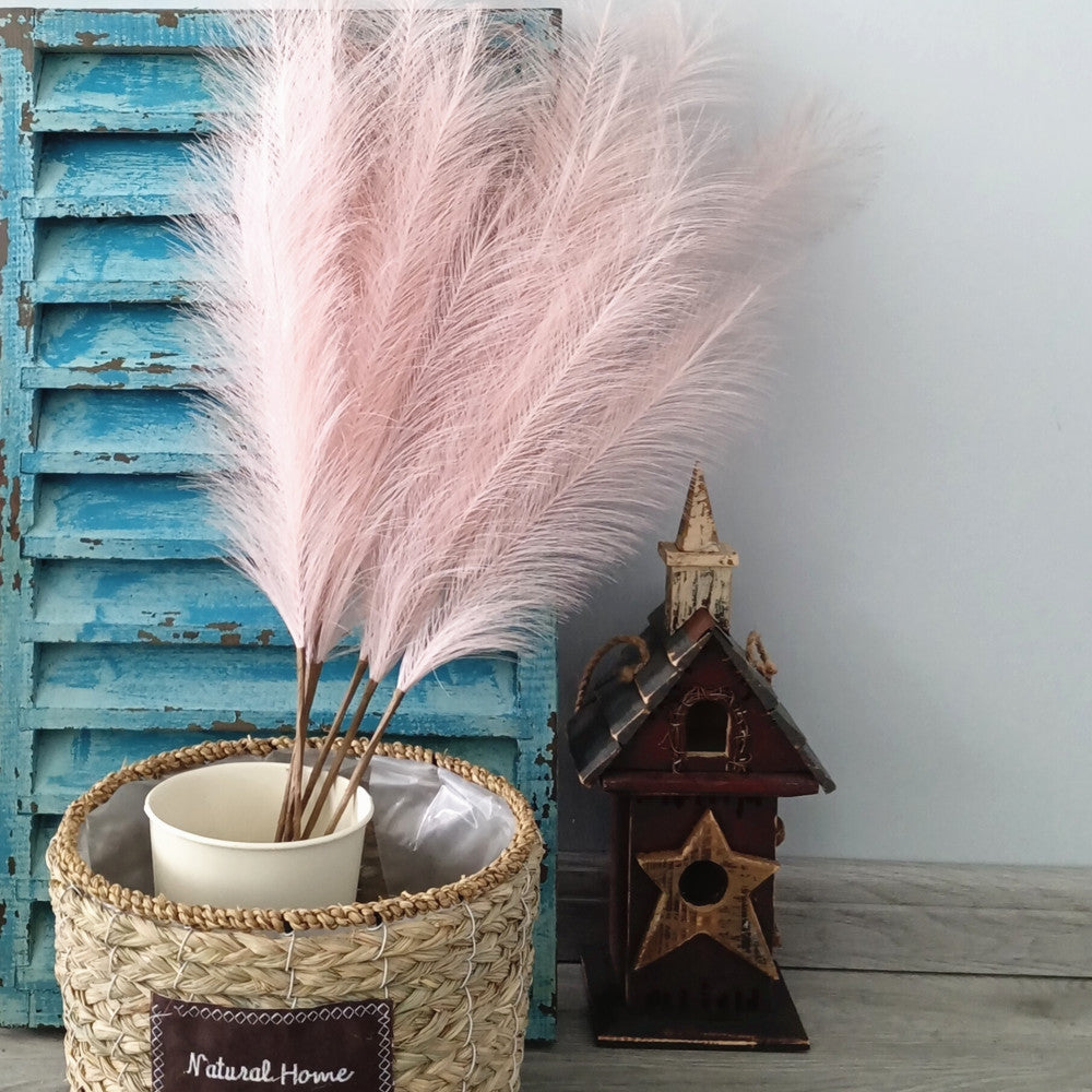 Classic Multicolour 80cm Artificial Pampas Grass Handmade Pampas Grass Artificial Flowers For Wedding Party Home Store Decor