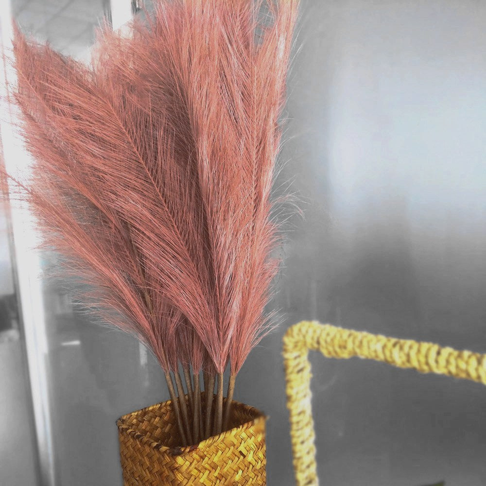 Classic Multicolour 80cm Artificial Pampas Grass Handmade Pampas Grass Artificial Flowers For Wedding Party Home Store Decor