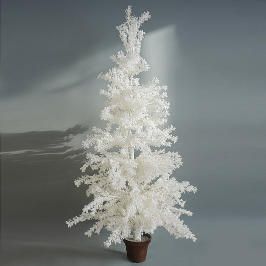 Modern Luxury Original White Christmas Series 1.25meters Tree Small Bonsai Tree Indoor Decor Artificial Christmas Tree