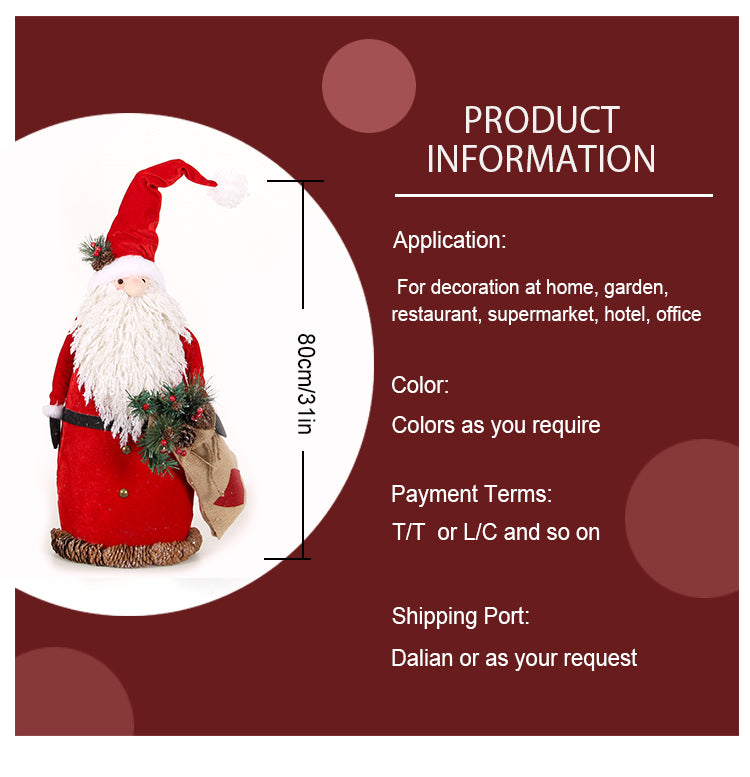 80 cm Christmas ornament decoration Santa