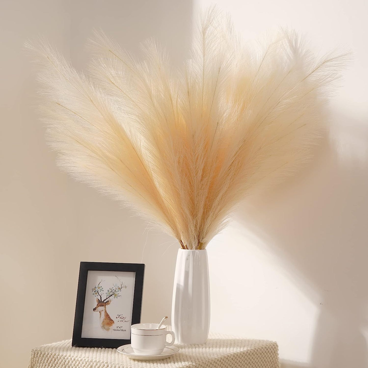 80cm artificial pampas grass 5 forks for living room decoration