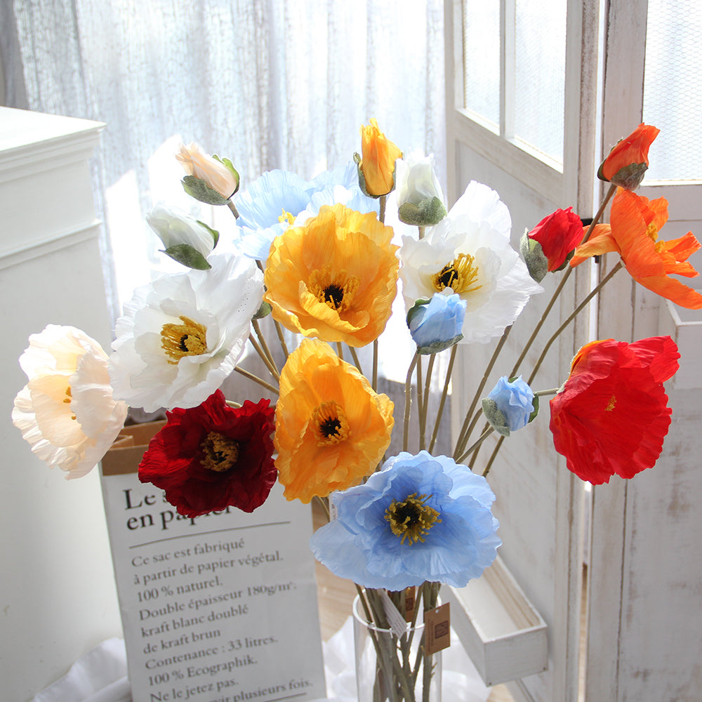 90cm large poppy flower artificial flower home decoration