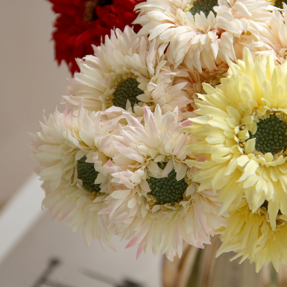 25cm mini gerbera daisy bush artificial flower spring and autumn