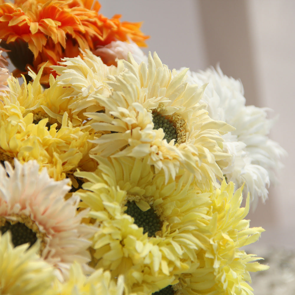 25cm mini gerbera daisy bush artificial flower spring and autumn