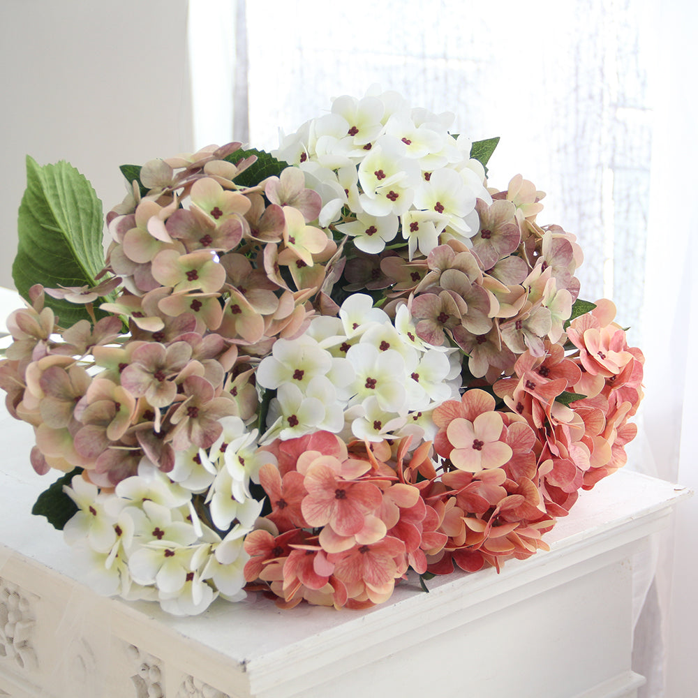 65CM 36 Slices of Begonia Artificial Flower Spring and Summer Single Stem Silk Malus Spectabilis Faux Flowers for Wedding Home Decoration