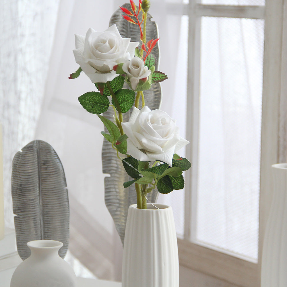 40cm rose white flowers artificial flower spring