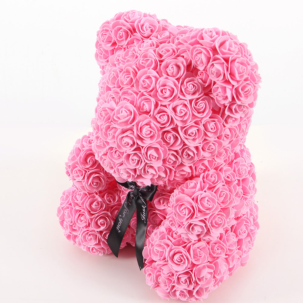 40 cm pink Rose bear