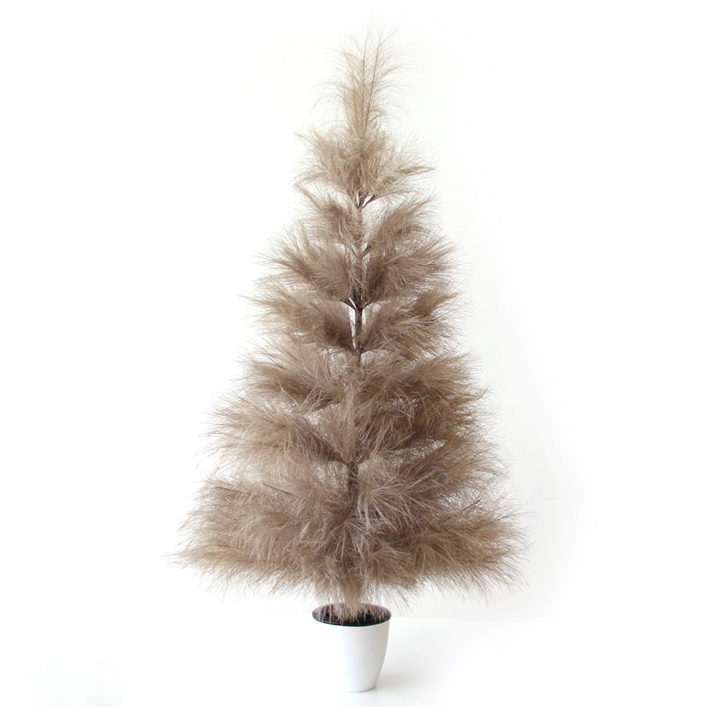 2024 Original Design 125cm Large Artificial Pampas Tree Fluffy Dense Pampa Christmas Tree for Wedding and Home Decoration Artificial Trees for Outdoor