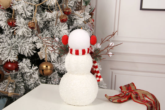 Snowman Felt Christmas DIY Christmas Snowman with Ornaments Christmas Wall  for Kids toy