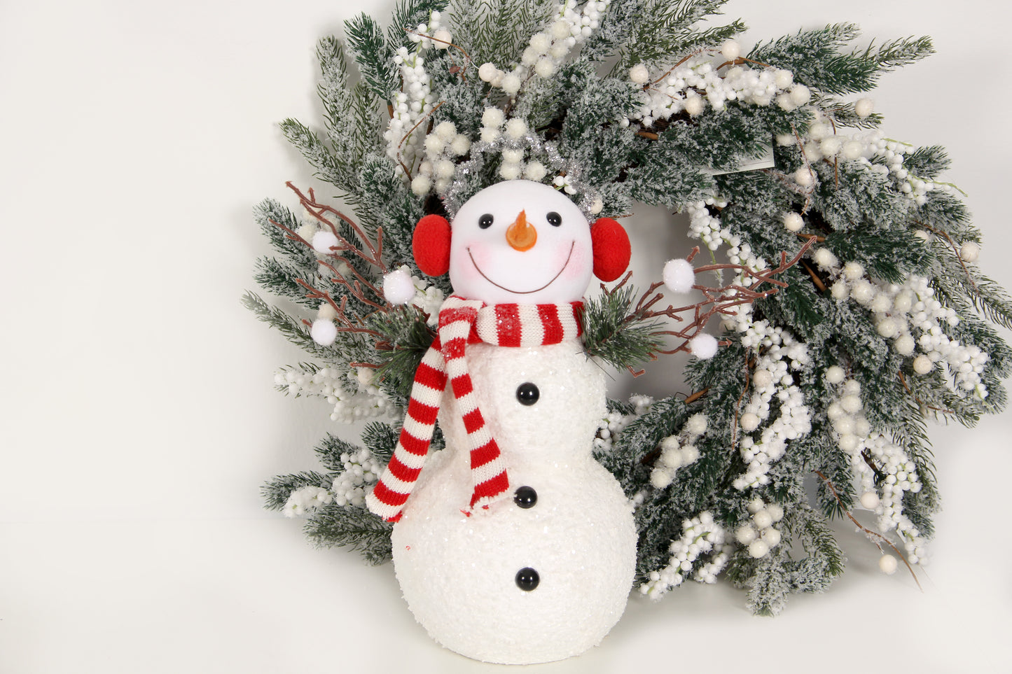 Snowman Felt Christmas DIY Christmas Snowman with Ornaments Christmas Wall  for Kids toy