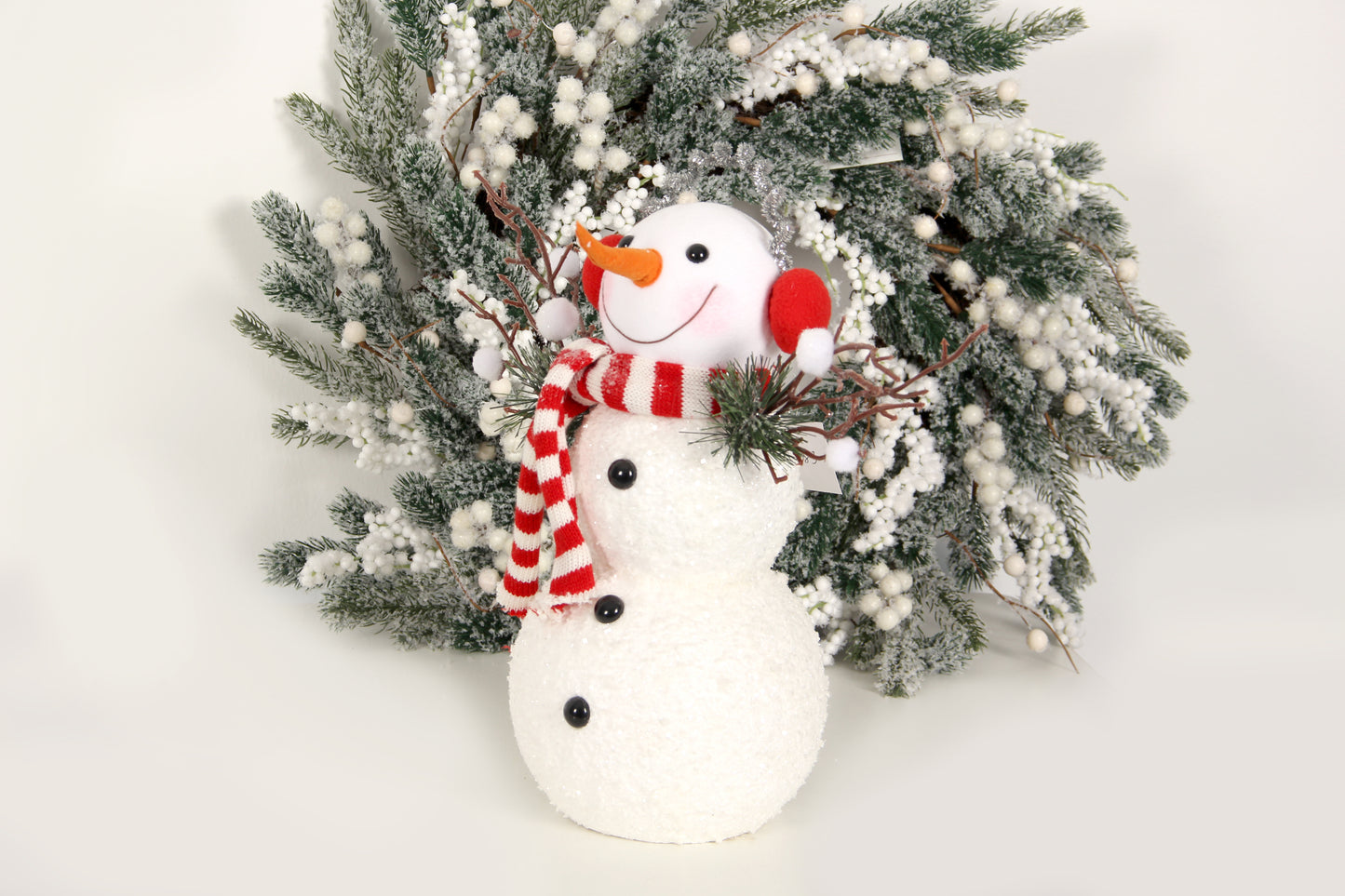 Snowman Felt Christmas DIY Christmas Snowman with Ornaments Christmas Wall  for Kids toy