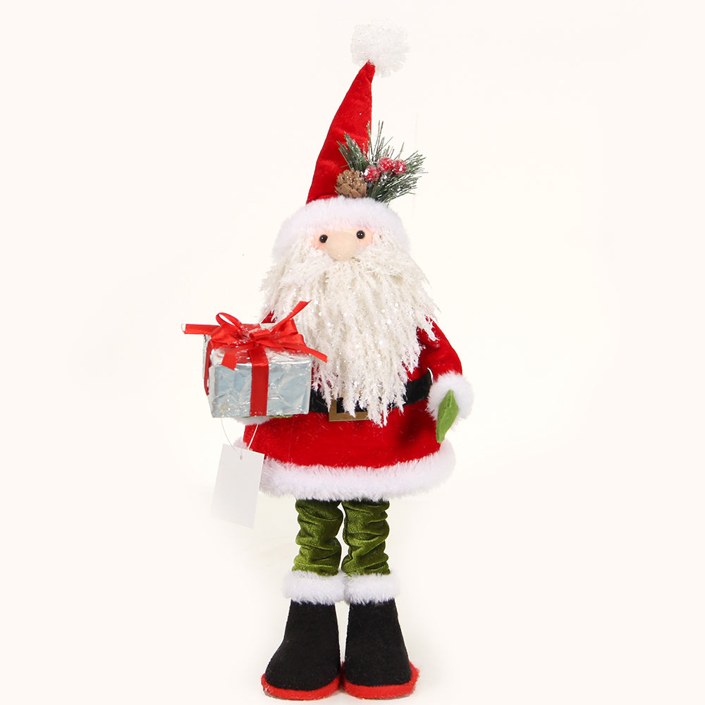 42 cm Santa with Christmas gift and decor