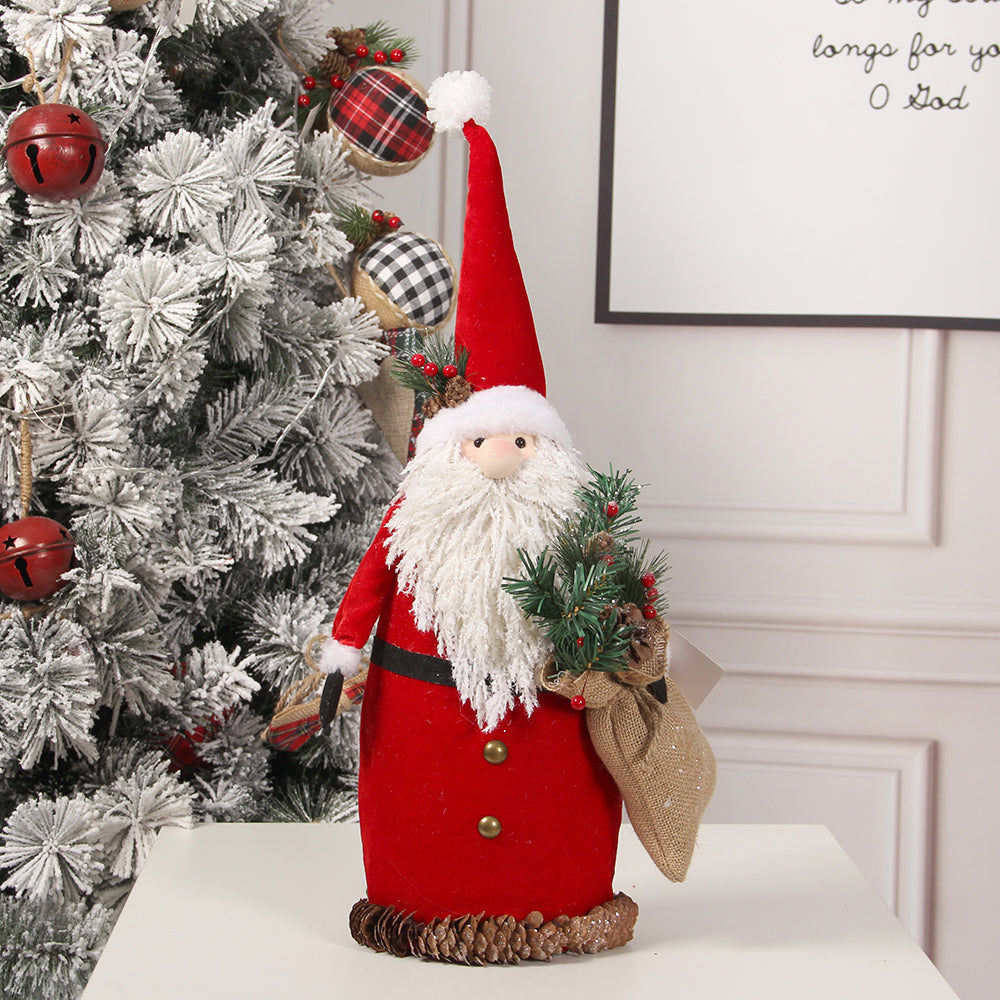 57CM Santa Claus Whitebeard Doll Gnomes Home Decoration Christmas Decoration