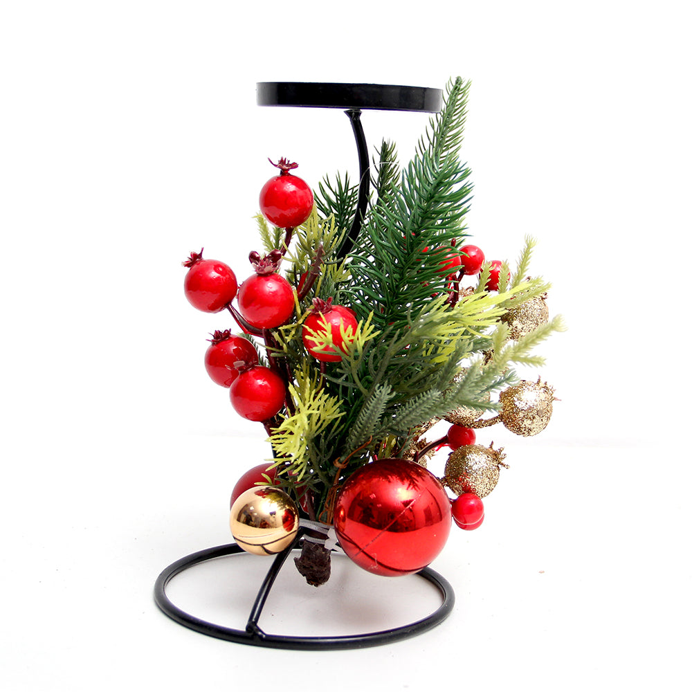 22cm Christmas candle holder table decoration for living room kitchen