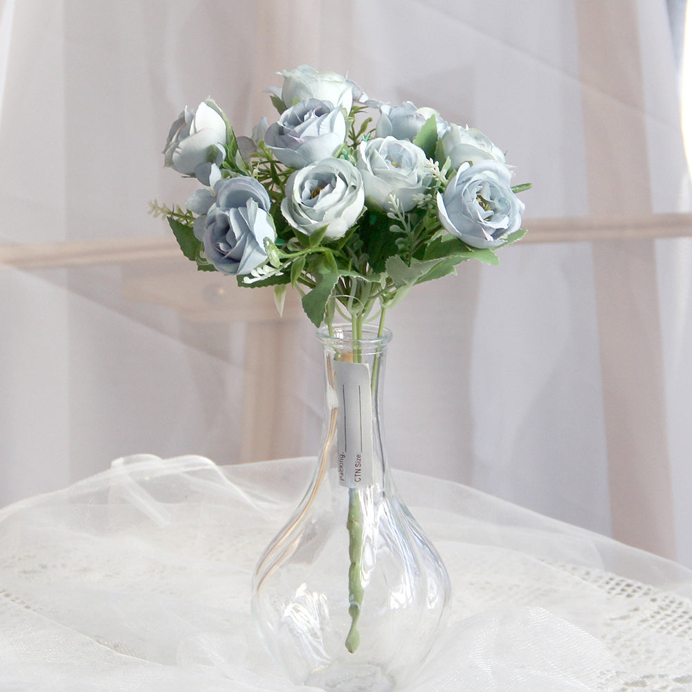 Cheap Wholesale Colorful Silk Artificial Real Touch Flower Heads Artificial Flower Rose Flower For Wedding Decor