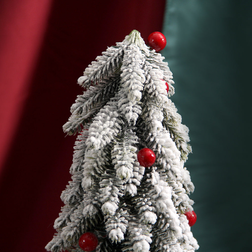 2023 Christmas Decoration Supplies Artificial Snowing Christmas Tree Small Artificial Tree Ornament