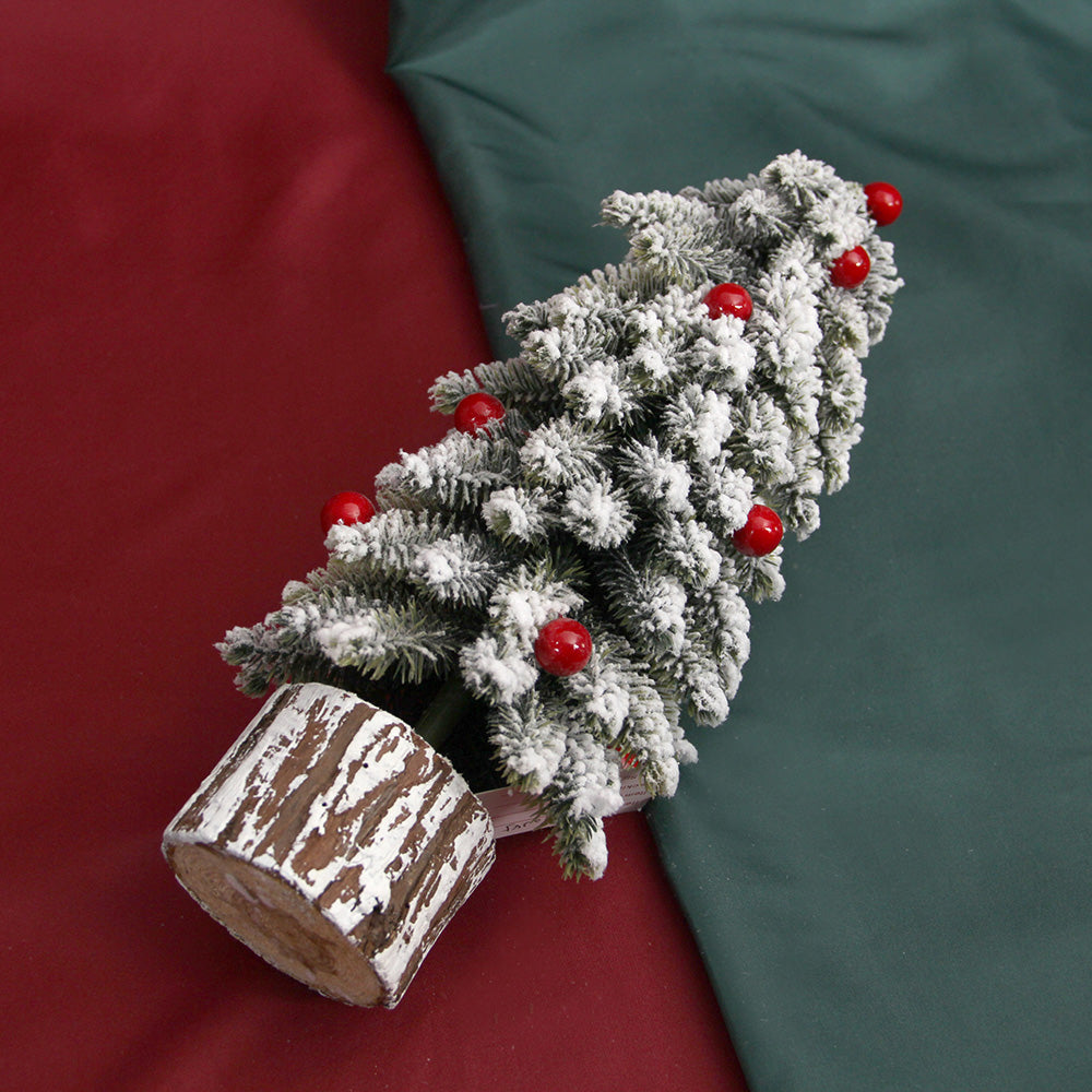 2023 Christmas Decoration Supplies Artificial Snowing Christmas Tree Small Artificial Tree Ornament