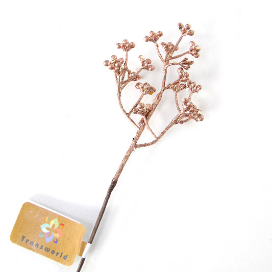 30cm gold picks leaf Christmas decorations