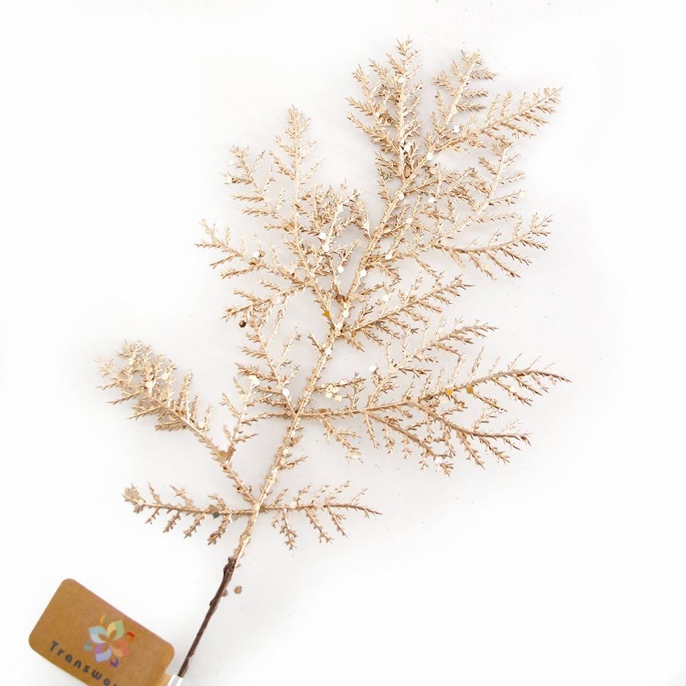 43cm gold picks leaf Christmas decorations