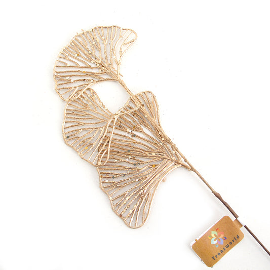 40cm gold leaf picks Christmas decorations