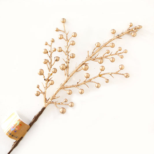 40cm gold picks leaf Christmas decorations