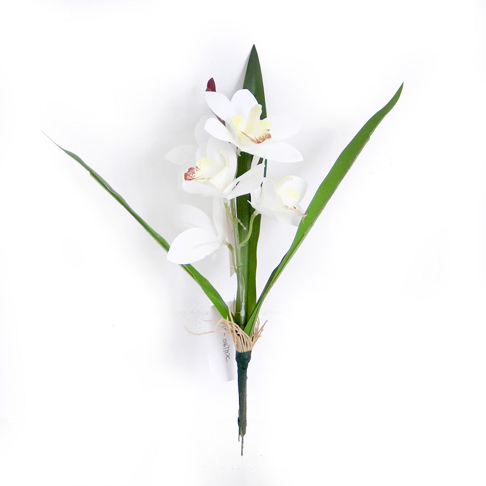 31cm 3D  cymbidium orchid artificial flower home decoration