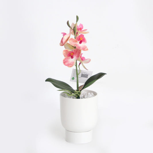 44cm 3D 6 flowers mini orchid artificial flower home decoration