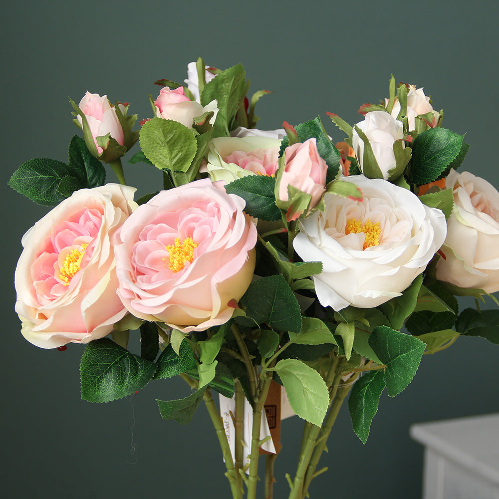 67cm 2 heads austin rose spray artificial flower home decoration