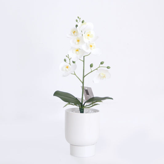 39cm 3D 8 flowers mini orchid artificial flower home decoration