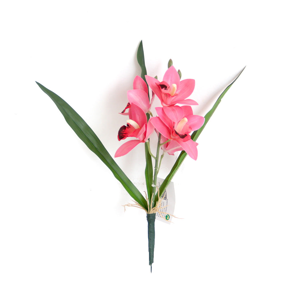 31cm 3D  cymbidium orchid artificial flower home decoration