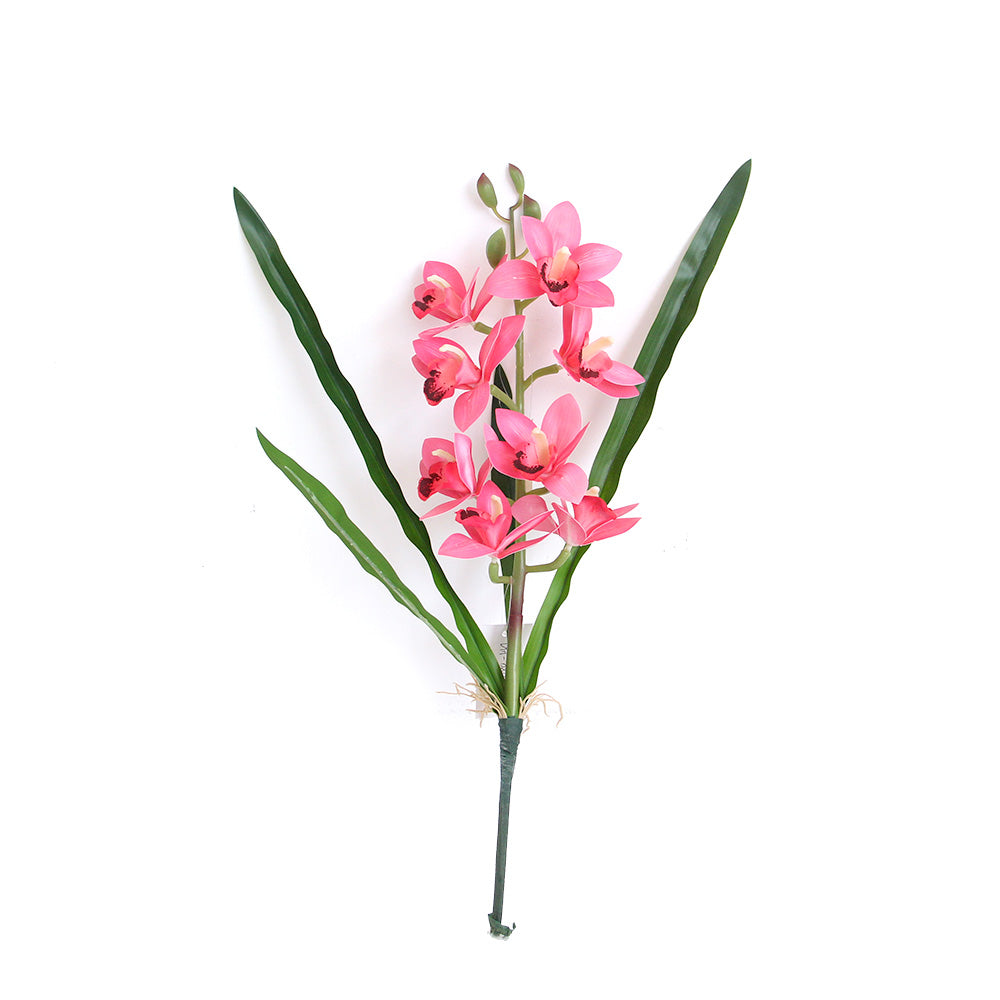 54cm 3D 8 heads cymbidium orchid artificial flower home decoration