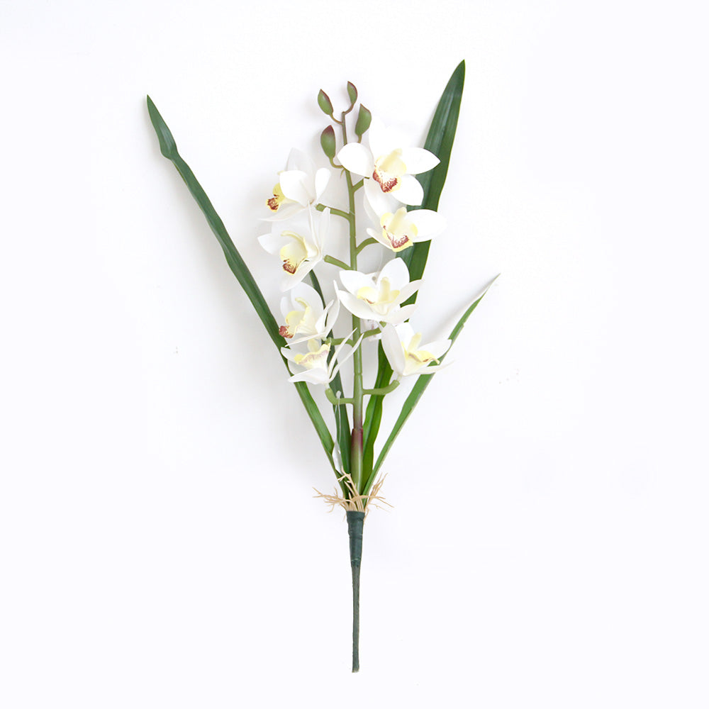 54cm 3D 8 heads cymbidium orchid artificial flower home decoration