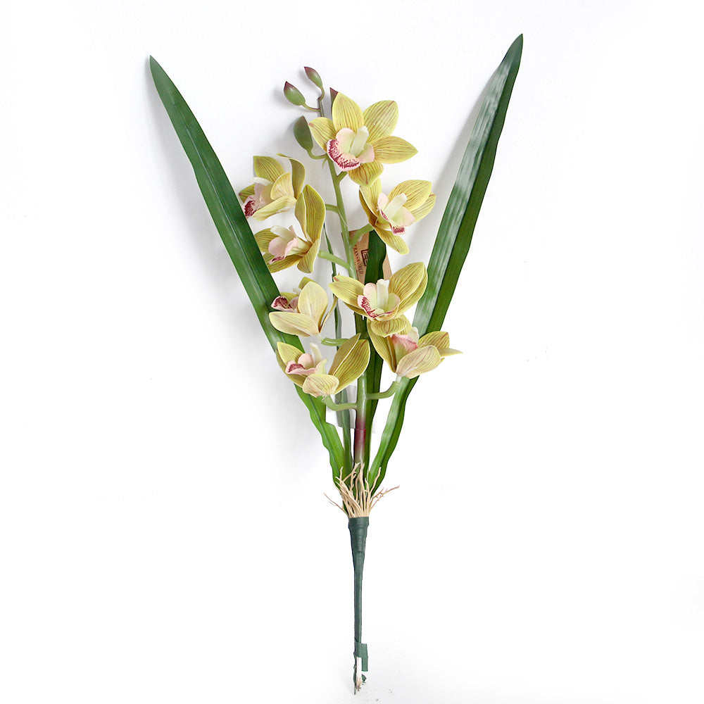 54cm 3D 8 heads cymbidium orchid artificial flower home decoration