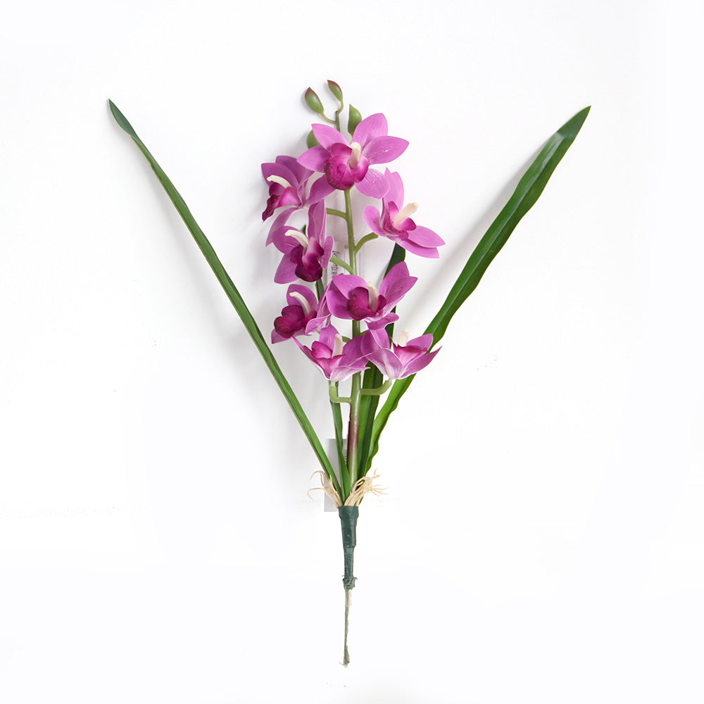 54cm 3D 8 heads cymbidium orchid artificial flower home decoration