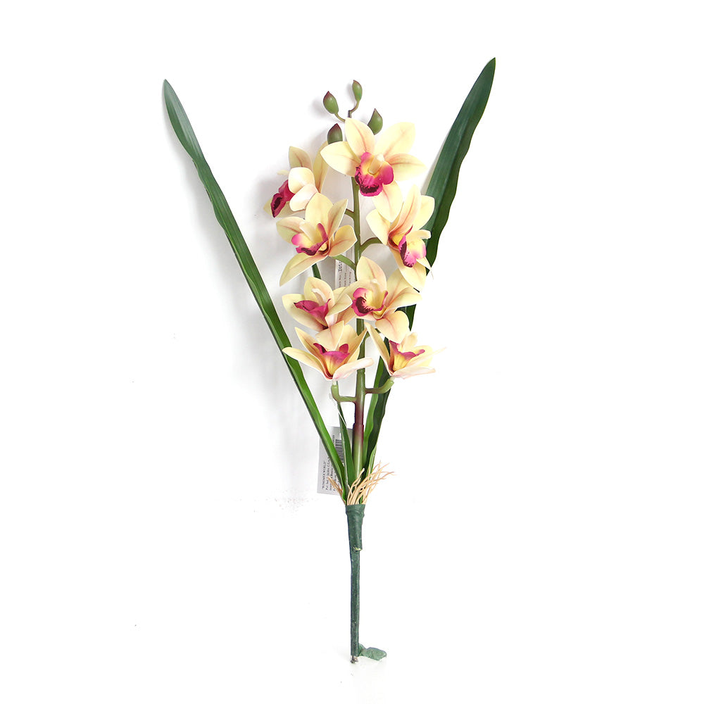 54cm 3D 8 heads cymbidium orchid artificial flower home decoration