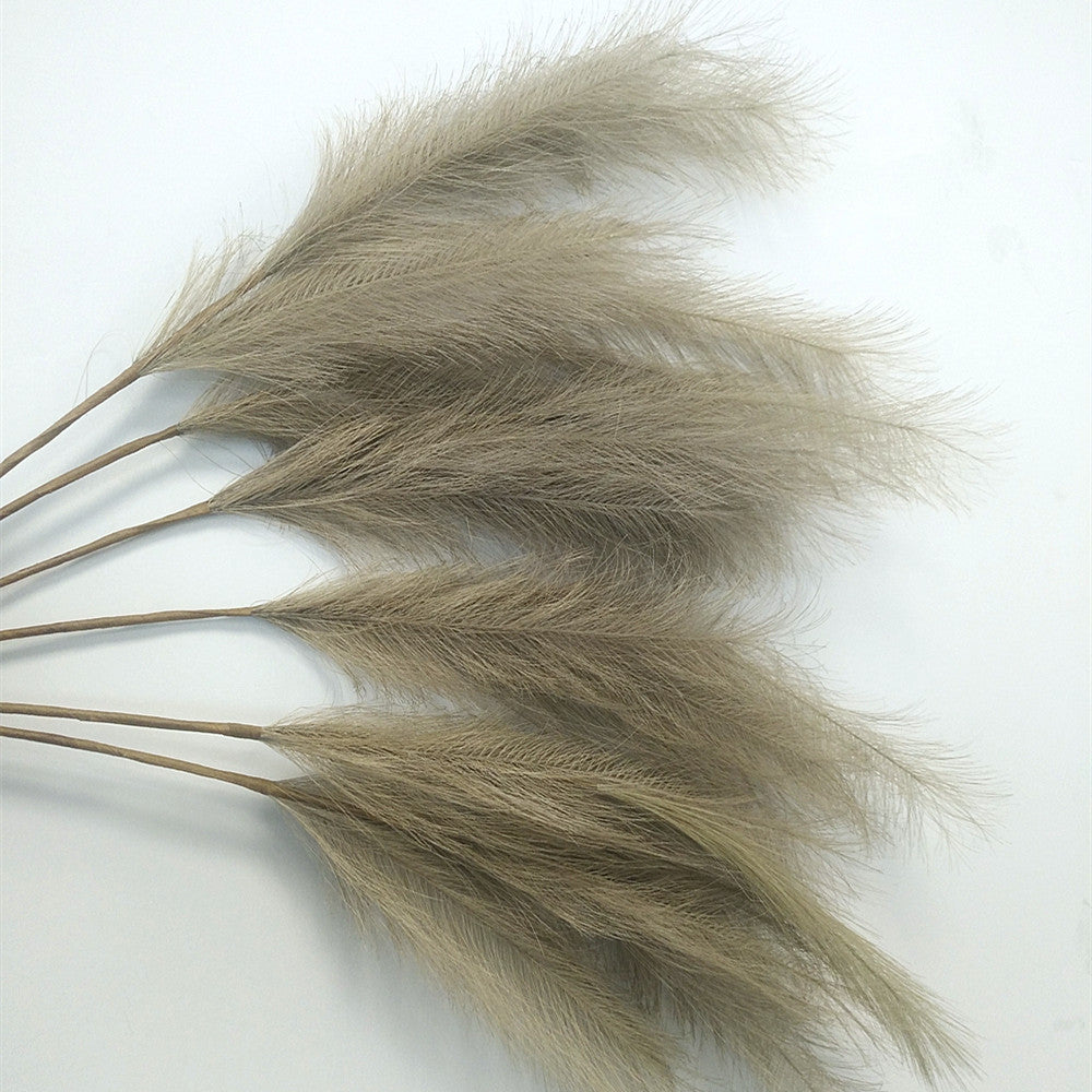 Factory Direct Sales 80CM Feather Pick Artificial Pampas Grass High Quality Greeen Pampas Grass Wedding Centerpieces