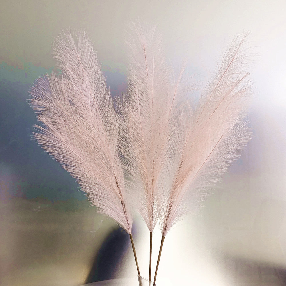 80cm Artificial Pampas Grass Dirty Pink Pampas Grass Decor Wedding Immortal Non-polluting Fake Pampas Grass