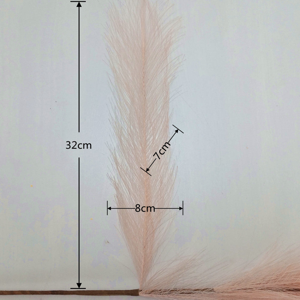 80cm Artificial Pampas Grass Dirty Pink Pampas Grass Decor Wedding Immortal Non-polluting Fake Pampas Grass