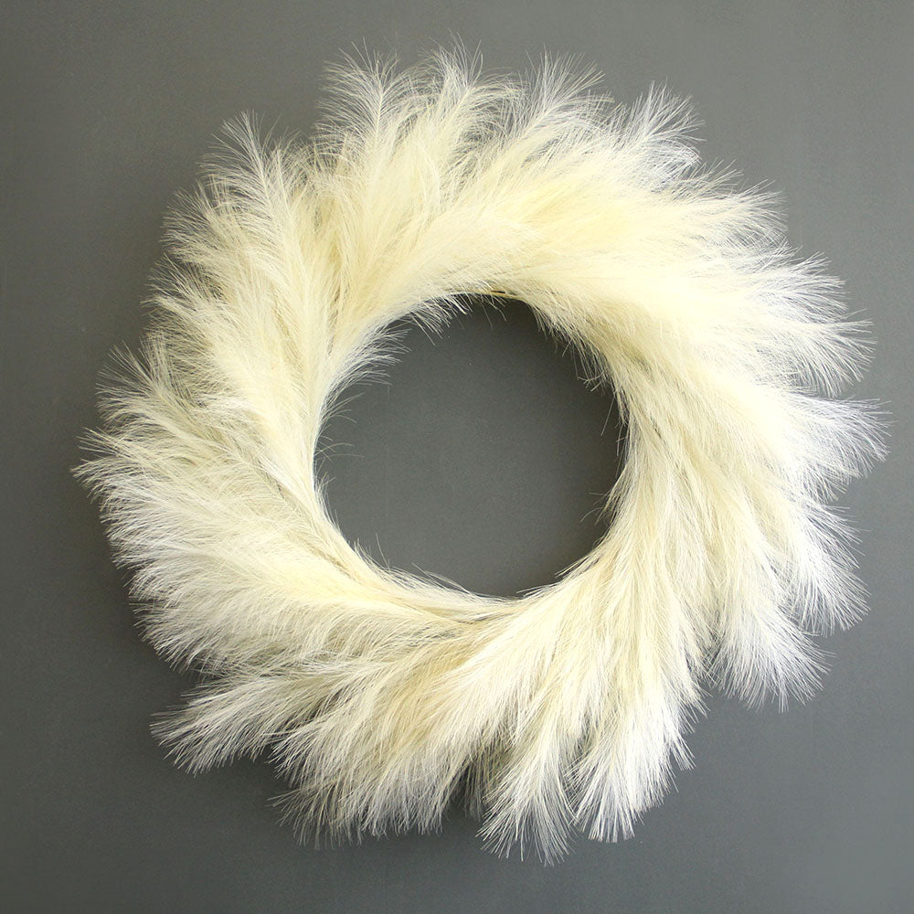 90cm artifical pampas grass wreath for boho wall decor